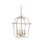 Quoizel Lighting GLY5204CS 4 Lights Century Silver Leaf 240W Gallery Pendant