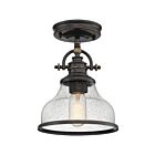 Quoizel Lighting GRTS1708PN 1 Light Palladian Bronze 100W Grant Semi-Flush Mount