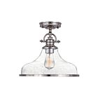 Quoizel Lighting GRTS1714BN 1 Light Brushed Nickel 100W Grant Semi-Flush Mount