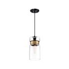 Quoizel Lighting GTG1506K 1 Light Mystic Black 100W Gathering Mini Pendant