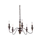 Quoizel Lighting HK5005TC 5 Lights Tuscan Brown 300W Holbrook Chandelier