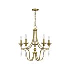 Quoizel Lighting JOU5025AB 5 Lights Aged Brass 300W Joules Chandelier