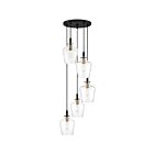 Quoizel Lighting JUN2705EK 5 Lights Earth Black 500W June Pendant