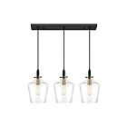Quoizel Lighting JUN330EK 3 Lights Earth Black 300W June Island Chandelier