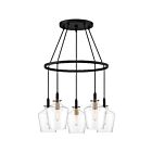 Quoizel Lighting JUN5005EK 5 Lights Earth Black 500W June Chandelier