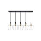 Quoizel Lighting JUN544EK 5 Lights Earth Black 500W June Island Chandelier