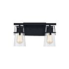 Quoizel Lighting KNX8614MBK 2 Lights Matte Black 200W Knox Bath Light