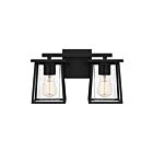 Quoizel Lighting LDG8615MBK 2 Lights Matte Black 200W Lodge Bath Light