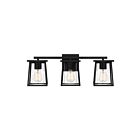 Quoizel Lighting LDG8624MBK 3 Lights Matte Black 300W Lodge Bath Light