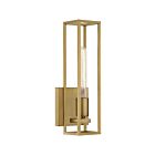Quoizel Lighting LGN8605WS 1 Light Weathered Brass 100W Leighton Wall Sconce