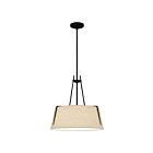 Quoizel Lighting LOA2818MBK 3 Lights Matte Black 300W Leona Pendant