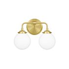 Quoizel Lighting LRY8615Y 2 Lights Satin Brass 120W Landry Bath Light