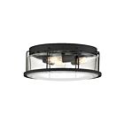 Quoizel Lighting LUD1613EK 3 Lights Earth Black 120W Ludlow Flush Mount
