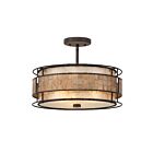 Quoizel Lighting MC842SRC 3 Lights Renaissance Copper 180W Laguna Semi-Flush Mount