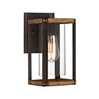 Quoizel Lighting MSQ8406RK 1 Light Rustic Black 100W Marion Square Outdoor Lantern