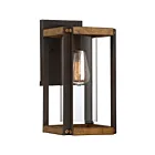 Quoizel Lighting MSQ8407RK 1 Light Rustic Black 100W Marion Square Outdoor Lantern