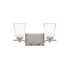 Quoizel Lighting MYR8615BN 2 Lights Brushed Nickel 200W Myra Bath Light