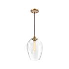 Quoizel Lighting NGA1510WS 1 Light Weathered Brass 100W Nostalgia Mini Pendant