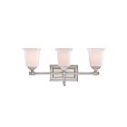 Quoizel Lighting NL8603BN 3 Lights Brushed Nickel 300W Nicholas Bath Light