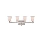 Quoizel Lighting NL8604BN 4 Lights Brushed Nickel 400W Nicholas Bath Light