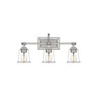 Quoizel Lighting NLC8603BN 3 Lights Brushed Nickel 300W Nicholas Bath Light