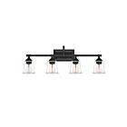 Quoizel Lighting NLC8604EK 4 Lights Earth Black 400W Nicholas Bath Light