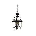 Quoizel Lighting NY1179K 3 Lights Mystic Black 180W Newbury Outdoor Lantern