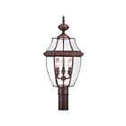 Quoizel Lighting NY9043AC 3 Lights Aged Copper 180W Newbury Outdoor Lantern