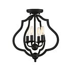 Quoizel Lighting OKF1715MBK 4 Lights Matte Black 240W O'Keefe Semi-Flush Mount
