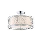 Quoizel Lighting PCAE1715C 3 Lights Polished Chrome 300W Abode Semi-Flush Mount