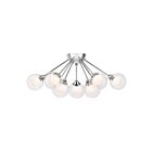 Quoizel Lighting PCSB1722C 9 Lights Polished Chrome 360W Spellbound Semi-Flush Mount