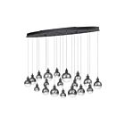 Quoizel Lighting PCSH1941BCH Black Chrome Shadow LED Island Chandelier