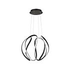 Quoizel Lighting PCWN2818EK Earth Black Waving LED Pendant
