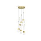 Quoizel Lighting PCZIA2813SD Satin Gold Zia LED Pendant