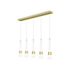 Quoizel Lighting PCZIA539SD Satin Gold Zia LED Island Chandelier