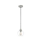 Quoizel Lighting PRUC1507BN 1 Light Brushed Nickel 100W Pruitt Mini Pendant