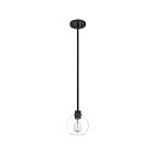 Quoizel Lighting PRUC1507MBK 1 Light Matte Black 100W Pruitt Mini Pendant