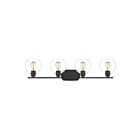 Quoizel Lighting PRUC8636MBK 4 Lights Matte Black 400W Pruitt Bath Light