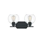 Quoizel Lighting PRUS8617MBK 2 Lights Matte Black 200W Pruitt Bath Light