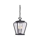 Quoizel Lighting PRV1509K 3 Lights Mystic Black 180W Province Mini Pendant