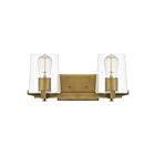 Quoizel Lighting PRY8616WS 2 Lights Weathered Brass 200W Perry Bath Light