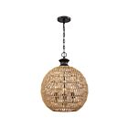 Quoizel Lighting QF4034PN 3 Lights Palladian Bronze 225W Casablanca Pendant