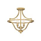 Quoizel Lighting QF5119WS 4 Lights Weathered Brass 240W Harvel Semi-Flush Mount