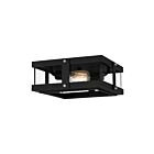 Quoizel Lighting QFL5347EK 2 Lights Earth Black 150W Beck Flush Mount