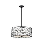 Quoizel Lighting QOP5274MBK 4 Lights Matte Black 400W Newcastle Pendant