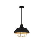 Quoizel Lighting QP5357MBK 1 Light Matte Black 100W Darmody Pendant