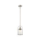 Quoizel Lighting QPP2781BN 1 Light Brushed Nickel 100W Payson Mini Pendant