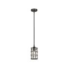 Quoizel Lighting QPP4046WT 1 Light Western Bronze 100W Oliver Mini Pendant