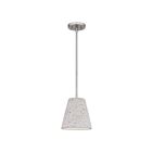 Quoizel Lighting QPP5351BN 1 Light Brushed Nickel 100W Hazel Mini Pendant