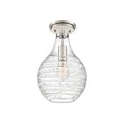 Quoizel Lighting QSF4019BN 1 Light Brushed Nickel 100W Genie Semi-Flush Mount